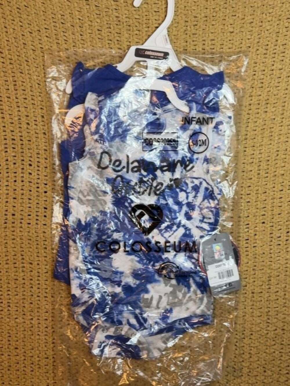 Colosseum Delaware Blue Hens Infant 6-12M Bodysuit 2-Pack Set